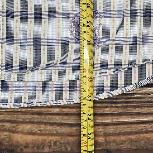 Robert Graham Shirt Mens 2XLT Button Down Long Sleeve Cotton - Picture 5 of 13